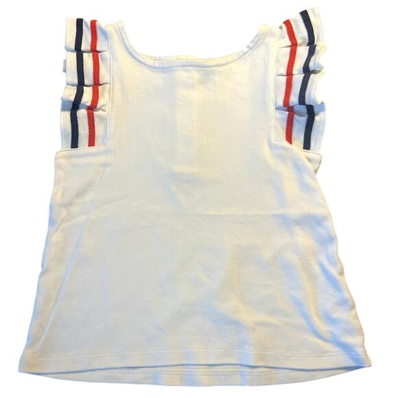 Janie and Jack Pleated Ruffle Sleeve Top Size 4 - Picture 1 of 4